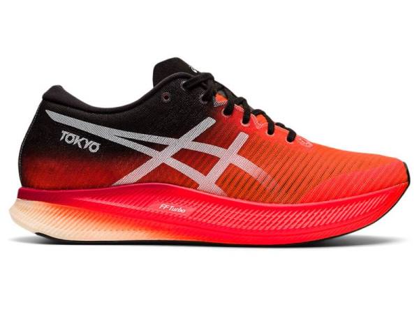 Asics Hardloopschoenen Dames, METASPEED Oranje/Rood/Wit - Asics Sneakers Hoog | B1304578-LM